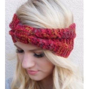 2/$12 Knit Headband Confetti Rust Colored NWOT